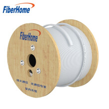 烽火（FiberHome）GJXH室內(nèi)金屬蝶形纜單模單芯雙芯1芯2芯電信級皮線室內(nèi)光纖光纜 室內(nèi)1芯2鋼絲白色【GJXH-1】 2000m